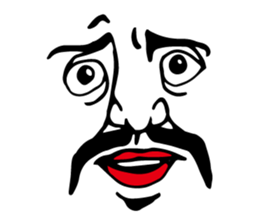 Wall Face Sticker sticker #2585223