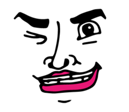 Wall Face Sticker sticker #2585228