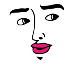 Wall Face Sticker sticker #2585232