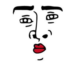 Wall Face Sticker sticker #2585239