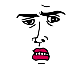 Wall Face Sticker sticker #2585245