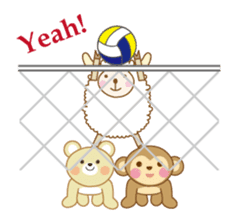 Sports & Lesson - animal "pon" sticker #2586302