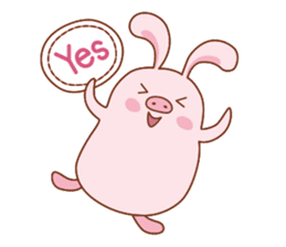 GiGi, The Pig-Rabbit sticker #2586455