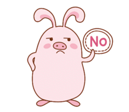 GiGi, The Pig-Rabbit sticker #2586456