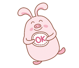 GiGi, The Pig-Rabbit sticker #2586457