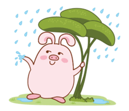 GiGi, The Pig-Rabbit sticker #2586479