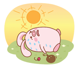GiGi, The Pig-Rabbit sticker #2586481