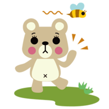 Little bear POM POM POKO sticker #2586928