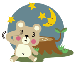 Little bear POM POM POKO sticker #2586930