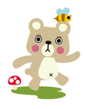 Little bear POM POM POKO sticker #2586952