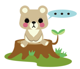 Little bear POM POM POKO sticker #2586956