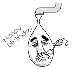 Waterdrop of a faucet sticker #2587011