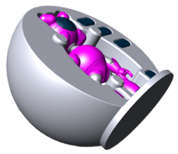 Space observer (3DCG Sticker) sticker #2587047