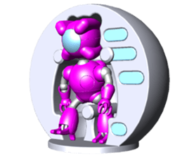 Space observer (3DCG Sticker) sticker #2587048