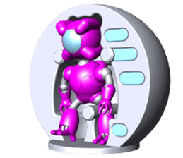 Space observer (3DCG Sticker) sticker #2587048