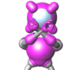 Space observer (3DCG Sticker) sticker #2587053