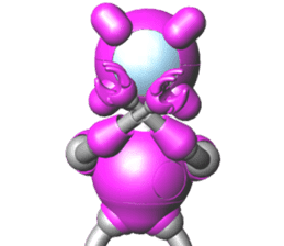 Space observer (3DCG Sticker) sticker #2587053