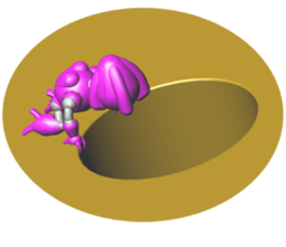 Space observer (3DCG Sticker) sticker #2587057