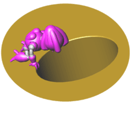 Space observer (3DCG Sticker) sticker #2587057