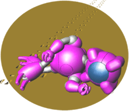 Space observer (3DCG Sticker) sticker #2587060