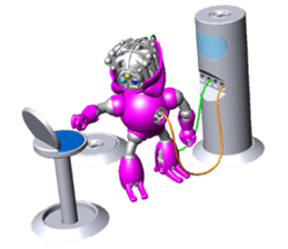 Space observer (3DCG Sticker) sticker #2587061