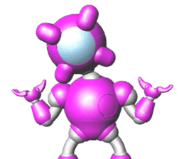 Space observer (3DCG Sticker) sticker #2587064