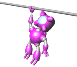 Space observer (3DCG Sticker) sticker #2587070