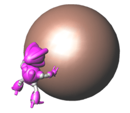 Space observer (3DCG Sticker) sticker #2587074