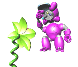 Space observer (3DCG Sticker) sticker #2587078