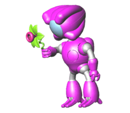 Space observer (3DCG Sticker) sticker #2587079