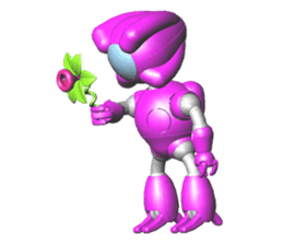 Space observer (3DCG Sticker) sticker #2587079