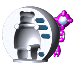 Space observer (3DCG Sticker) sticker #2587082