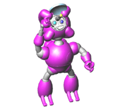 Space observer (3DCG Sticker) sticker #2587084