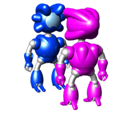 Space observer (3DCG Sticker) sticker #2587086