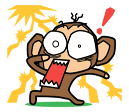 Funny monkey 2 sticker #2587447