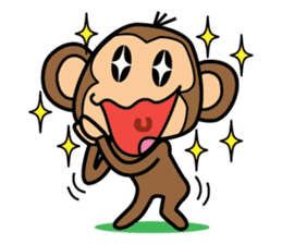 Funny monkey 2 sticker #2587453