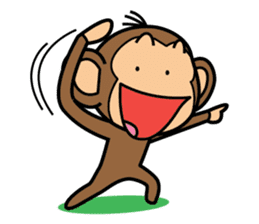Funny monkey 2 sticker #2587466