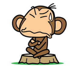 Funny monkey 2 sticker #2587471