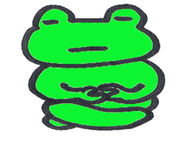 frog place KEROMICHI-AN Study Pass sticker #2588015