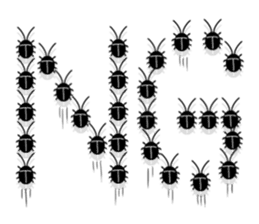 Liver ward cockroach. sticker #2588086