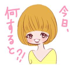 Dialect! Hakata-ben Mote-ko Girls sticker #2588133