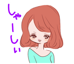 Dialect! Hakata-ben Mote-ko Girls sticker #2588144