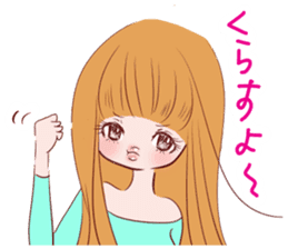 Dialect! Hakata-ben Mote-ko Girls sticker #2588146