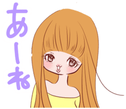 Dialect! Hakata-ben Mote-ko Girls sticker #2588154