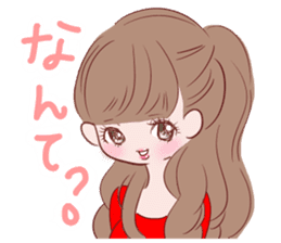 Dialect! Hakata-ben Mote-ko Girls sticker #2588159