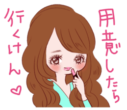 Dialect! Hakata-ben Mote-ko Girls sticker #2588164