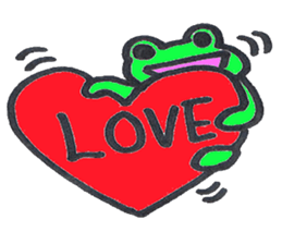 frog place KEROMICHI-AN LOVE sticker #2588287