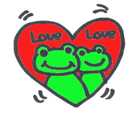 frog place KEROMICHI-AN LOVE sticker #2588292