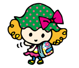 curly girl sticker #2588671