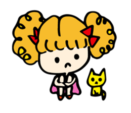 curly girl sticker #2588672